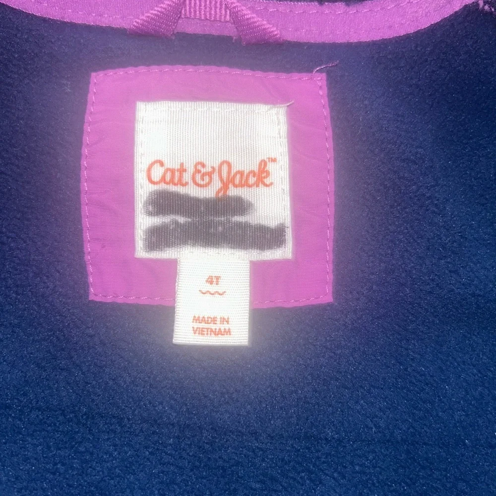 Cat & Jack Purple and Black Kids Puffer Jacket